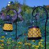 Solar Powered LED Light Outdoor Yard Path Hanging Lantern Garden Decorative Lamp