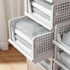 Stackable Clothes Storage Drawer Basket Plastic Wardrobe Closet Organizer Rack
