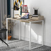 Computer Desk with Storage, Home Study Desk with Drawer and Shelves Wooden Table