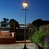 2m Victorian Solar Lamp Post 200 Lumens Traditional Path Outdoor Garden Lights