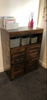 Rustic Storage Sideboard Bathroom Kitchen Hall Side Cabinet Cupboard Doors Shelf