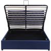 Ottoman Storage Bed Gas Lift Up Velvet Upholstered 4ft6 Double Size Bed Frame HT