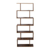 Wood Bookcase Bookshelf S Shape 6 Tier Shelves Free Shelving Storage White Unit