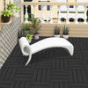 11x WPC Decking Tiles Garden Patio Balcony Interlocking Composite Decking Floor