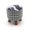 Large Footstool Luxury Upholstered Fabric Foot Rest Ottoman Decor with Legs