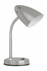 Flexi Flexible Neck Table Desk Lamp Home Bed Side Night Reading Light With Bulb