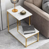 3 Tiers Sofa End Side Coffee Table Bedside Table Night Stand Lamp Marble Effect