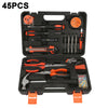 45PCS Tool Kit Set Household Hand Wrench Screwdriver Spanner Hammer Plier