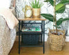 Industrial Style Side Table End Small Cabinet Vintage Bedside Unit Nightstand