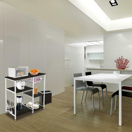 Kitchen Baker's Rack Coffee Bar Microwave Oven Stand Sundries Storage Bracket