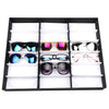 18 Grids Portable Sunglasses Glasses Storage Case Display Shop Case Organizer