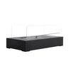 Table Top Bio Fires Glass Rectangle Ethanol Burner Patio Heater Fire Pit Bowl