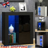 83cm LED Sideboard Cupboard TV Unit with High Gloss Doors Living Room Cabinet UK