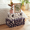 Storage Trunks Set of 2 Chest Polka-Dot Velvet Rose Gold Case Box Organiser