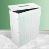 Bathroom Storage Cabinet Free Standing Organizer Box Cleaner Space White Wooden