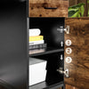 Computer Desk with Shelf Unit, Office Desk with Cabinet and Drawer New LWD65X