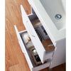 Modern Bathroom Vanity Unit with Basin Sink Storage Cabinet Furniture 600 White