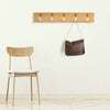 Door Wall Mounted Coat Hanging Hooks Clothes Bags Storage Hanger Wooden Metal
