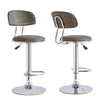 2X Rattan PU Bar Stools Breakfast Bar Chair Kitchen Stool Swivel Barstool
