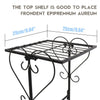 4 Tier Garden Plant Flower Pot Succulent Stand Rack Metal Holder Shelf Black