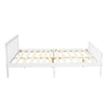 4ft6 Standard Double Bed Frame Solid Wood Pine with Slats Fit Mattress 190x135cm