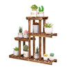 Small Medium Potted Holder Wood Plant Stand Indoor Outdoor Multiple Flower Rack
