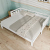 Daybed Wooden 3ft Single Guest Bed Trundle Bed Sofa Bed Frame Solid Pine White