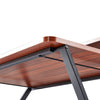 Folding Computer Desk Study PC Laptop Table Workstation Home Office with Shelves