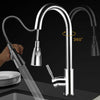 Mono Kitchen Mixer Tap Pull Out Swivel Spout Single Lever Faucet Hot & Cold