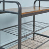 Vintage Coat Rack Cloth Stand with Hooks Storage Shelves Shoe Rack Hallway Tree