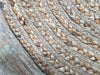 DHAKA Braided Round Rug Hand Woven with Natural Indian Jute Small Medium Large