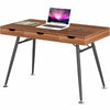 Computer Laptop Office Writing Work Desk Table w Drawers Dark Oak Piranha Coley
