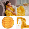 Luxury Chunky Warm Knitted Thick Blanket Hands Bulky Knit Throw Sofa Bed Cover
