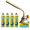 Butane Gas Blow Torch Welding Bbq Soldering Brazing Burner With Gas Cartridges