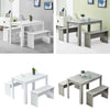 Table & Chair Dining Table and Bench Set Kitchen Office Dining Meeting Room Home