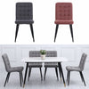 Set of 4 Dining Chairs Padded Seat Retro Metal Legs Office Kitchen Lounge Chair