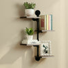 UK Vintage Industrial Pipe Wooden Wall Floating Shelf Storage Shelving Unit GL