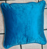 New Plain Luxury Velvet Cushion Cover With Piped Edges All Sizes