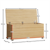 Leon Storage Ottoman Chest Toy Chest Pine Bedding Blanket Box Large Wooden