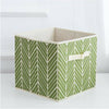 2X Foldable Canvas Storage Collapsible Folding Box Fabric Cube Cloth Basket Bag