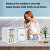 LED Mirror Mini Fridge Portable Beauty Ice Box Table Top Small Cooler&Warmer 8L