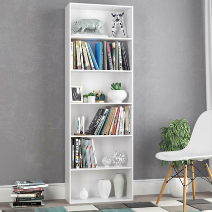 180cm Bookcase 6 Tier Cube Bookshelf Storage Cabinet Shelving Unit Display Shelf