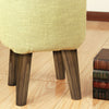 4 PCS Solid Wood Legs Beech Pine Poplar Table Legs DIY with Fixing Plates Screws