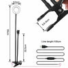 24 LED Camera Long Arm Selfie Flash Ring Light + Mobile Phone Holder USB Clip On