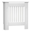 Radiator Cover White Cabinet Slatted Traditional Shelf Grill Furniture MDF Wood