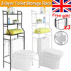 3 Tier Bathroom Shelf Over Toilet Storage Rack Laundry Shelf Unit Organizer Rack