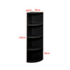 Semicircle Corner Shelf Wooden Bookcase Display Bookshelf Storage Rack Shelves
