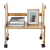 Printer Stand Desk Organizer Wood File Drawer Office Supplie Storage with Wheels