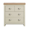 Lisbon 2+2 4 Drawer Chest Storage Bedroom Cabinet Furniture Cream Oak