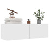 TV Cabinet TV Stand Unit Wall Mounted Floating Cupboard 2 Compartments Furniture
